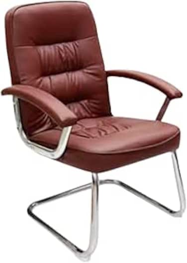 Galaxy Design Modern Design Leather Visitor Chair With Steel Metal Frame Waiting Room Chair For Home Office And Hospital Chair