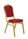 Galaxy Design Crown Back Stacking Banquet Chair In Red Fabric For Weddings Banquets Ceremony Hotel Dining Parties
