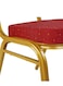 Galaxy Design Crown Back Stacking Banquet Chair In Red Fabric For Weddings Banquets Ceremony Hotel Dining Parties