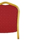 Galaxy Design Crown Back Stacking Banquet Chair In Red Fabric For Weddings Banquets Ceremony Hotel Dining Parties