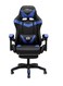 Galaxy Design High Back Gaming Chair, High-Quality Ergonomic PC Computer Chair, Adjustable Swivel, Headrest &amp; Lumbar Support, Ideal for Office, Computer &amp; Gaming BLUE BLACK