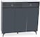 GALAXY DESIGN Modern Wooden Shoe Cabinet Rack (Dark Grey L120XW30XH110)