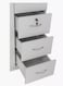 GALAXY DESIGN 3 Door Wooden Wardrobe Cabinet Cupboard Engineered Wood Perfect Modern Stylish Heavy Duty Color White