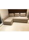 Galaxy Design Convertible Sofa Cum Bed L-Shape Corner Sofa Plus Diwan Bed With Storage Box &amp; Cushion For Living Room 3 Seater GDF-211 Beige 215X150X75 Cm