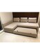 Galaxy Design Convertible Sofa Cum Bed L-Shape Corner Sofa Plus Diwan Bed With Storage Box &amp; Cushion For Living Room 3 Seater GDF-211 Beige 215X150X75 Cm