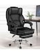 Galaxy Design Executive Office Gaming Chair PU Leather 360&deg; Swivel, Diamond Pattern Stitching High Back With Tilt Lock Mechanism, Soft Foam &amp; Well Padded Backrest With Lumbar Support (BLACK)