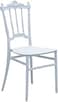 Galaxy Design Portable Chairs Flower Back Silla Chair White Plastic Chair for Wedding Event Party  Dining chair  Banquet Chair (WT)