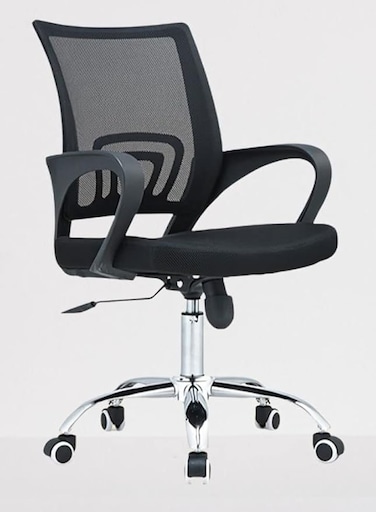 Galaxy Design Premium Office Chair Ergonomic Designed Desk Chair Mid Back Adjustable Wide Seat Mesh Chair Black Sul1435
