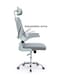 Galaxy Design Ergonomic Mesh Office Desk Chair with Headrest and Lumbar Support Comfortable High Color Light Grey