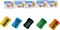 DOMS Non-Toxic Multicoloured Pencil Sharpener Jar Pack (Pack of 50)