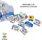 DOMS Non-Toxic Multicoloured Pencil Sharpener Jar Pack (Pack of 50)