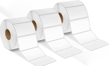 3000 Thermal Labels Permanent Adhesive Size 60mm x 40mm Label Sticker Paper Replacement Barcode Sticker