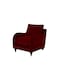Galaxy Design Sofia Series 6-Person Living Room Set – 3 Seater, 2 Seater & Single Seat Sofa, Velvet Fabric, Pure Wood Base, Red Color GDFLVR-602-64