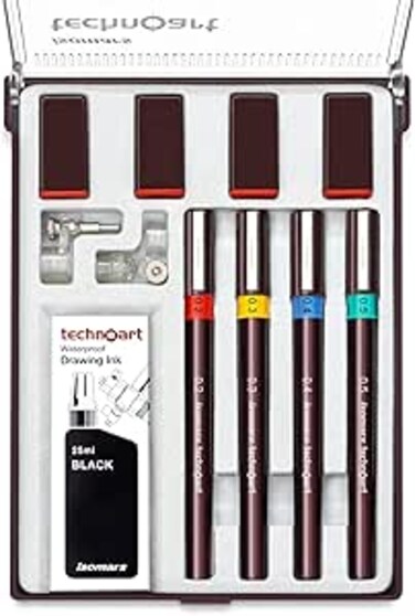 Isomars Technoart Technical Drawing Pen SET OF 4