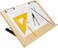 Isomars Drawing Board - Table Model Foldable Board with Clips - Drawing &amp; Drafting Board (A2 (18.5 x 25.5 inches))