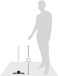 Isomars DTM24 Plastic T Square Scale with Detachable Acrylic Head, 24 Inch Size
