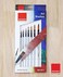 Isomars Drawing Brush Set for Painting Round Set of 7 with Colour Palette- White