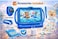 P600 Tablet 7 Inch HD Display, 6GB RAM, 128GB Storage, WiFi, Dual Camera, 3000mAh Battery, Shockproof Protective Case, Expandable Storage, Blue