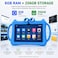 P604 7 Inch Android 13 Tablet, 6GB RAM, 256GB Storage, 1024&times;600 HD Display, 3000mAh Battery, 5G WiFi, Dual Camera, Protective Case with Handle &ndash; Blue
