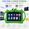 P604 7 Inch Android 13 Tablet, 6GB RAM, 256GB Storage, 1024&times;600 HD Display, 3000mAh Battery, 5G WiFi, Dual Camera, Protective Case with Handle &ndash; Green