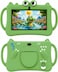 P604 7 Inch Android 13 Tablet, 6GB RAM, 256GB Storage, 1024&times;600 HD Display, 3000mAh Battery, 5G WiFi, Dual Camera, Protective Case with Handle &ndash; Green