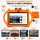 P604 7 Inch Android 13 Tablet, 6GB RAM, 256GB Storage, 1024&times;600 HD Display, 3000mAh Battery, 5G WiFi, Dual Camera, Protective Case with Handle, Orange.