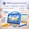 Telzeal P701 Tablet 7 Inch HD (6GB RAM + 256GB), Android 13, 3000mAh Battery, 2MP+5MP Dual Camera, Single SIM, Shockproof Protective Case, Blue.
