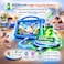Telzeal P701 Tablet 7 Inch HD (6GB RAM + 256GB), Android 13, 3000mAh Battery, 2MP+5MP Dual Camera, Single SIM, Shockproof Protective Case, Blue.
