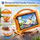 Telzeal P701 Tablet 7 Inch HD (6GB RAM + 256GB), Android 13, 3000mAh Battery, 2MP+5MP Dual Camera, Single SIM, Shockproof Protective Case, Orange.