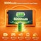 جهاز لوحي (تابلت) بشاشة 8 بوصات عالية الدقة (HD) ودقة 1280×800، نظام Android 13، ذاكرة وصول عشوائي (RAM) سعة 8 جيجابايت، سعة تخزين 512 جيجابايت، بطارية 5000 مللي أمبير في الساعة، كاميرا بدقة 5 ميجابكسل + 8 ميجابكسل، دعم شريحتين (Dual SIM)، غطاء حماية مقاوم للصدمات من مادة EVA، طراز P801 (لون برتقالي)