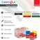 Isomars Artist Coloring Kit with 18" Wooden Easel, Canvas, Six CANVAA Poster Colours, Small Palette, Round and Flat Brushes Kit