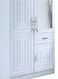 Galaxy Design Best 2-Door Wooden Wardrobe Cabinet Cupboard Engineered Wood With1 Drawer Perfect Modern Stylish Heavy Duty Color White 8828