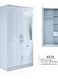 Galaxy Design Best 2-Door Wooden Wardrobe Cabinet Cupboard Engineered Wood With1 Drawer Perfect Modern Stylish Heavy Duty Color White 8828