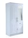 Galaxy Design Best 2-Door Wooden Wardrobe Cabinet Cupboard Engineered Wood With1 Drawer Perfect Modern Stylish Heavy Duty Color White 8828