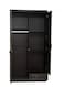 Galaxy Design Best 2-Door Wooden Wardrobe Cabinet Cupboard Engineered Wood Perfect Modern Stylish Heavy Duty With Mirror Color Wenge 6624