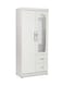 Galaxy Design 2 Door Wooden Wardrobe Cabinet Cupboard Engineered Wood Modern Stylish Heavy Duty With Mirror Color White