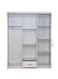 Galaxy Design 3 Door Wooden Wardrobe Cabinet Cupboard Engineered Wood Perfect Modern Stylish Heavy Duty Color White