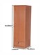 Galaxy Design 1 Door Wooden Wardrobe Cabinet /Cupboard Engineered Wood Perfect Modern Stylish Heavy Duty Color Beech 611