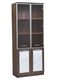 Galaxy Design Modern Wooden File Cabinet 6 Door,Glass Door Cabinet Walnut Color