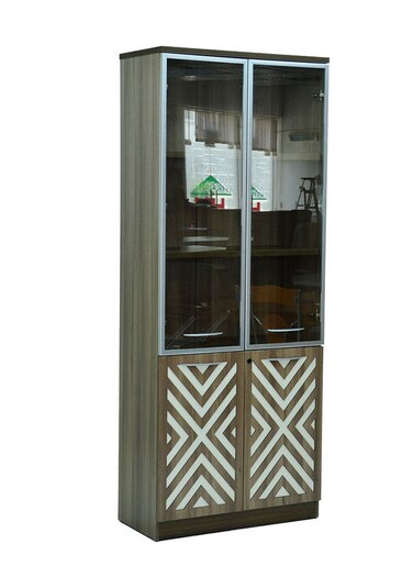 Galaxy Design Modern Glass Door Wooden File Cabinet