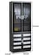 Galaxy Design Modern 4 Door File Cabinet With Glass Door