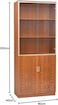 Galaxy Design Modern Wooden File Cabinet 4 Door,Glass Door Cabinet