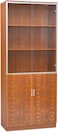 Galaxy Design Modern Wooden File Cabinet 4 Door,Glass Door Cabinet