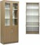 Galaxy Design 2 door glass Book Shelf Wooden Bookcase File Rack Storage for Home, Office, School, Library, Study Room, Living Room, Bedroom,Standing Cabinet Home