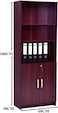 Galaxy Design Modern Wooden File CABINET and Bookshelf mahogany with out glass