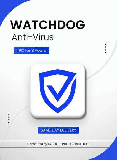 Watchdog Anti-Virus   1 PC for 3 Years   Digital License   SAME DAY DELIVERY