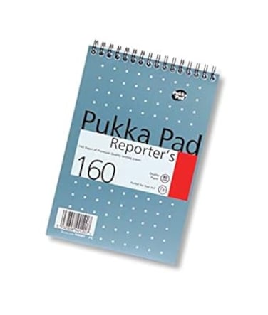 Pukka Pad 1 x Reporter&#39;s 160 Page Notepads 140 x 205 mm (Metallic Blue Cover) [Electronics]