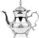 Cuisine Art Moroccan Brass Teapot - Zwin, 700ml, Silver