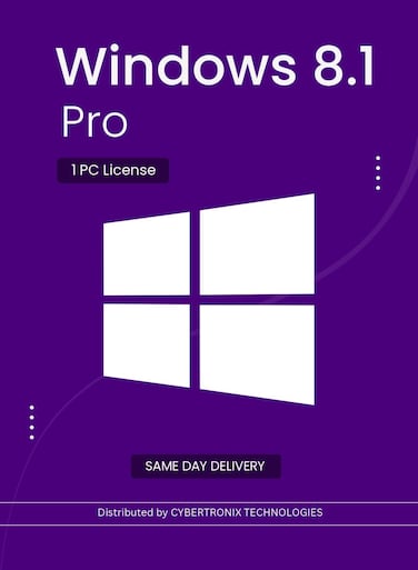 Microsoft Windows 8.1 Pro   1 PC License   Digital License   SAME DAY DELIVERY