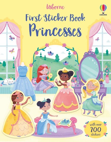 Usborne First Sticker Book: Princesses &ndash; Fun and Educational Sticker Activity Book for Kids, Magical Princess Scenes, Creative Play